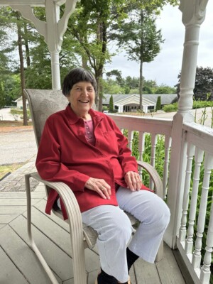 Relaxing in the gazebo The Inn at Edgewood Portsmouth NH